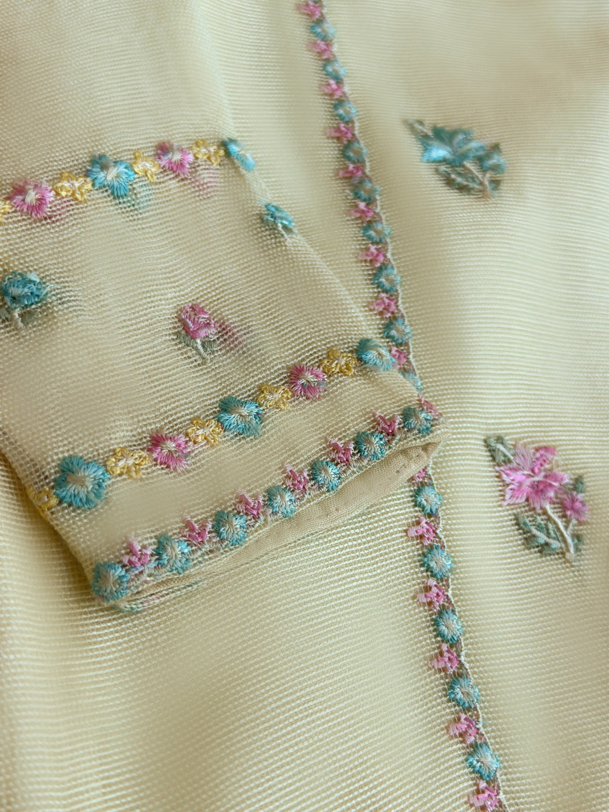 (Kids) 3 Piece - Pure Cotton Net Suit FKD-010 - Image 3