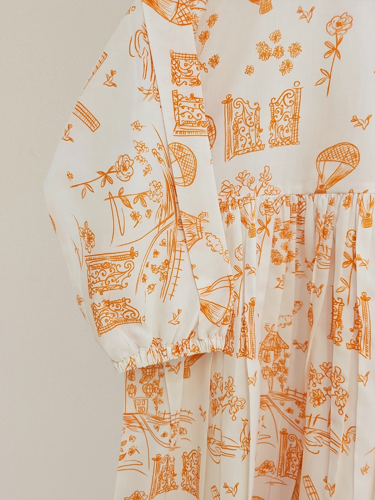 (Kids) Printed Cambric Frock KD-0037 - Image 4