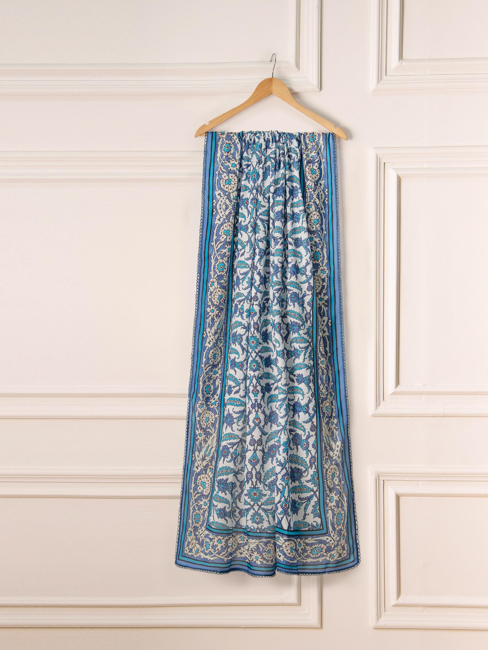 Printed Organza Dupatta D000223