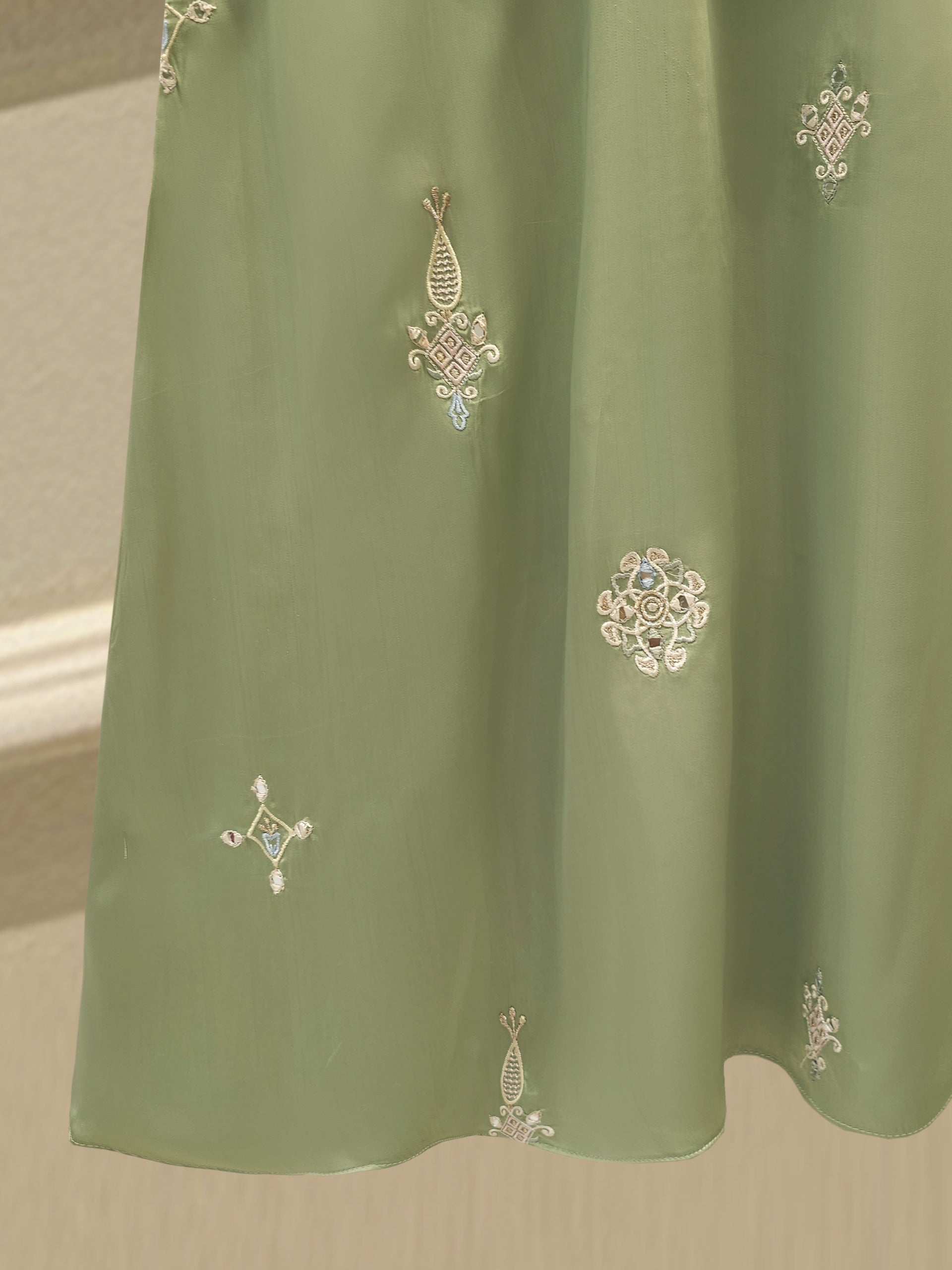 Pure Embroidered Cotton Net Shirt S112912 - Image 5