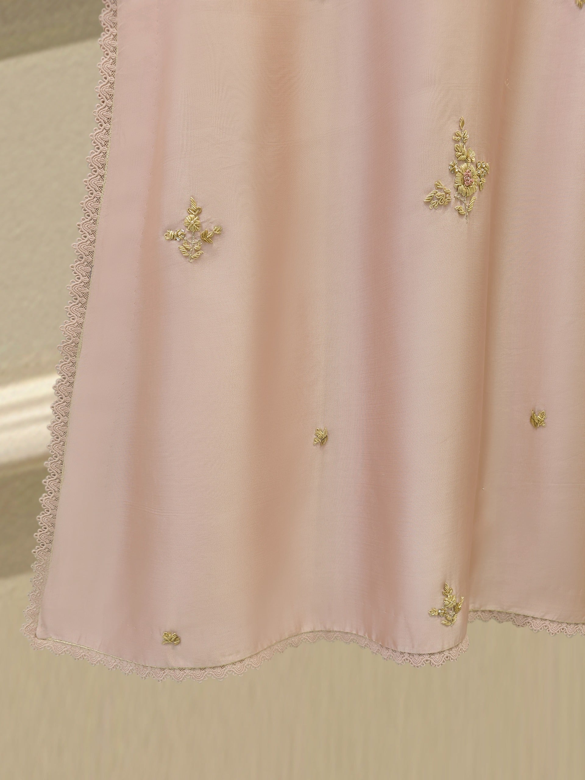 Pure Embroidered Sheesha Silk Shirt S113021 - Image 4