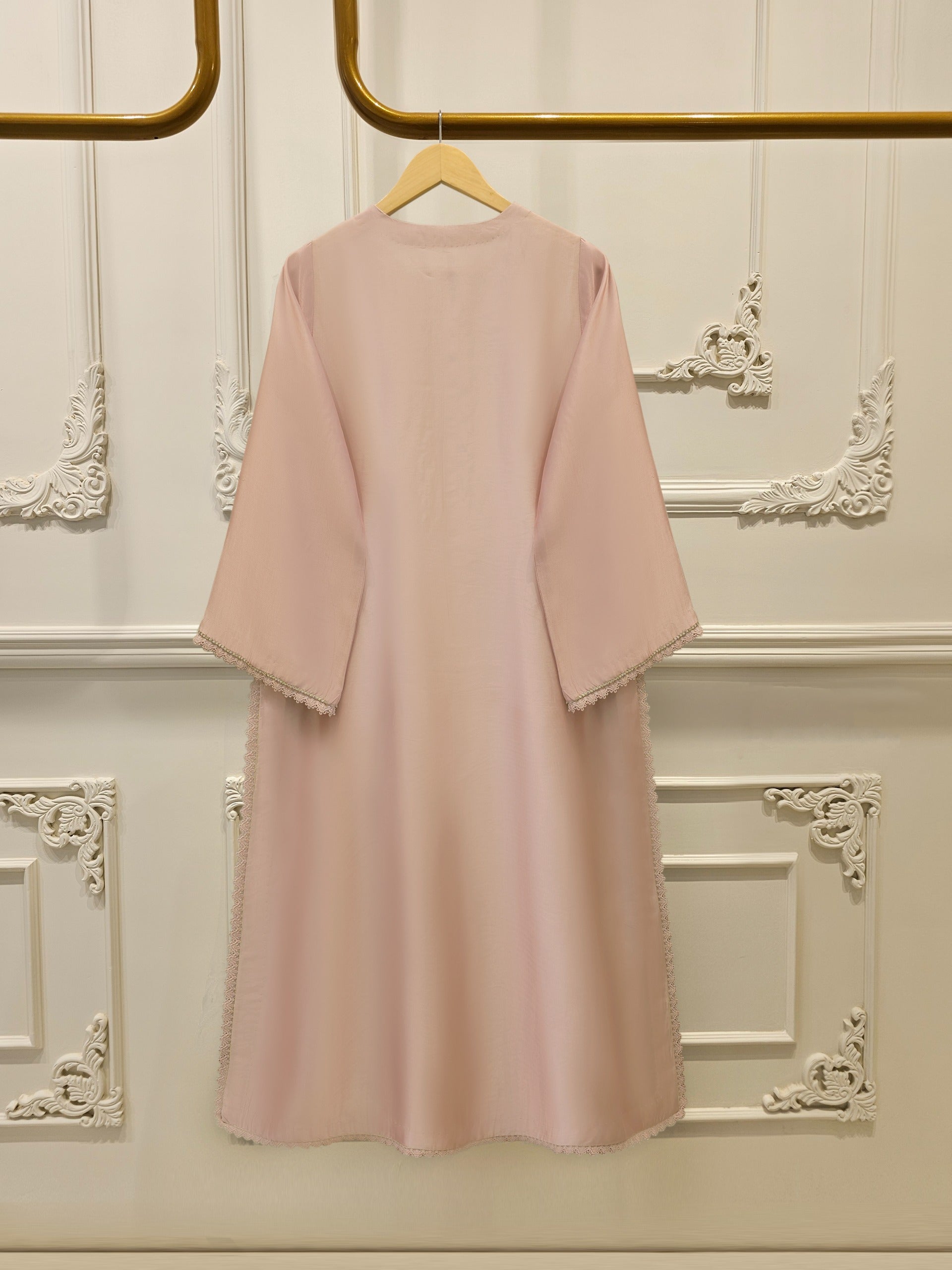 Pure Embroidered Sheesha Silk Shirt S113021 - Image 5