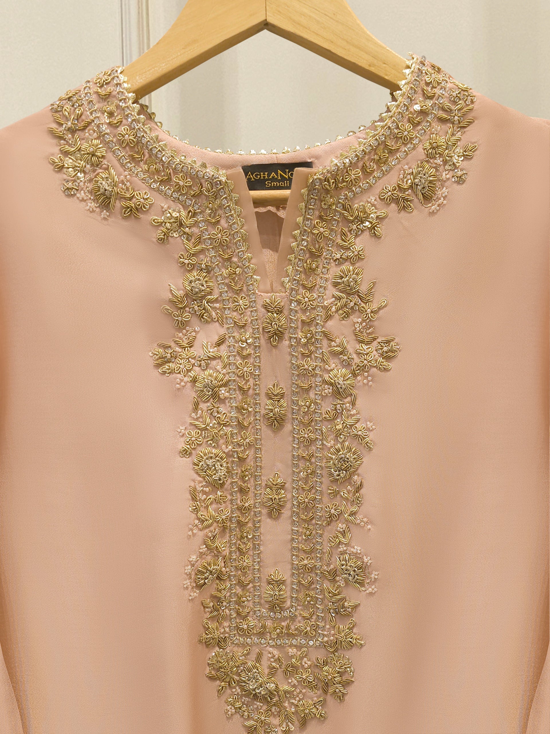 Pure Embroidered Sheesha Silk Shirt S113360 - Image 2